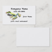 Carte De Visite Grenouille rouge (Devant / Derrière)