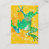 Carte De Visite Grenouille sautante (Dos)