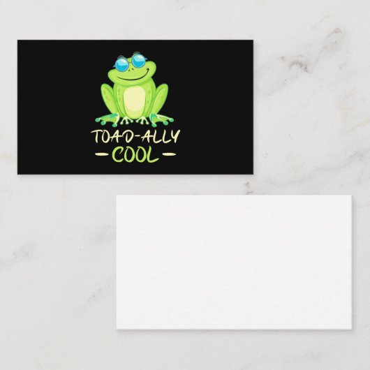 Carte De Visite Grenouille Toadal Cool (Devant / Derrière)
