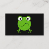 Carte De Visite Grenouille verte. Regard confus (Dos)