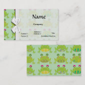 Carte De Visite grenouilles à frogue funky (Devant / Derrière)