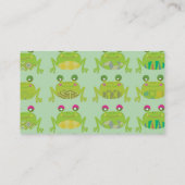 Carte De Visite grenouilles à frogue funky (Dos)