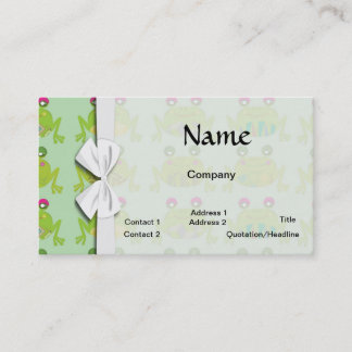 Carte De Visite grenouilles funky froggy