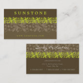 CARTE DE VISITE :: grès à motif 1 (Devant / Derrière)