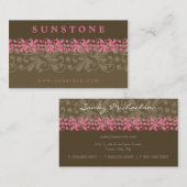 CARTE DE VISITE :: grès à motif 2 (Devant / Derrière)