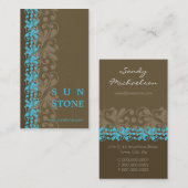 CARTE DE VISITE :: grès à motif P4 (Devant / Derrière)