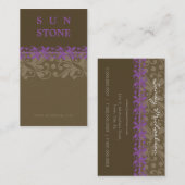 CARTE DE VISITE :: grès à motif P7 (Devant / Derrière)