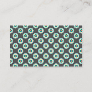Carte De Visite Grey Combination Circles by Shirley Taylor