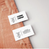 Carte De Visite Grey Elegant Minimalist Cleaning Company 