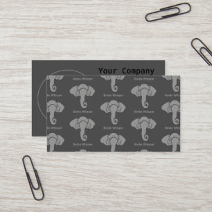 Carte De Visite Grey Elephant Famille Accueil Adresse Républicaine