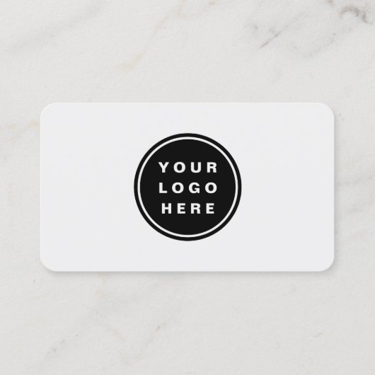 Carte De Visite Grey Logo QR Code Professional (Dos)