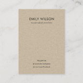 Carte De Visite Grey Orange Terrazzo Écouter Écran de boucle Logo (Dos)