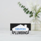 Carte De Visite Grey PLUMBING Pipe Frame (Debout devant)