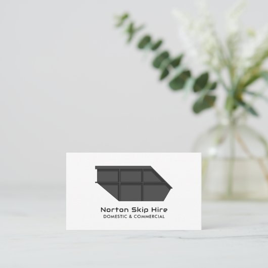 Carte De Visite Grey Skip, Skip/Dumster Company (Debout devant)