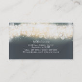 Carte de visite Grey Sparkle Lights Sky Blast (Dos)