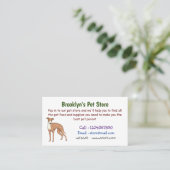 Carte De Visite Greyhound dog (Debout devant)