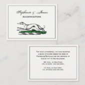 Carte De Visite Greyhound Whippet à la tête d'un emblème de crête  (Devant / Derrière)