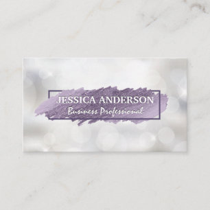 Carte De Visite Gribouillage expressif Bokeh scintillant