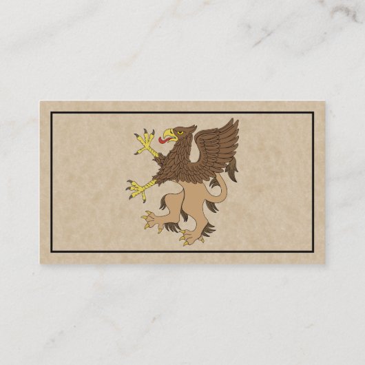 Carte De Visite Griffin Rampant (Dos)