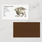 Carte De Visite Griffon médiéval de la Renaissance (Devant / Derrière)