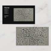 CARTE DE VISITE GRIFFONNAGE DE MATHS (Devant / Derrière)