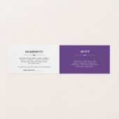 Carte De Visite Griffonnages de nourriture - étiquette faite (Intérieur déplié)