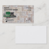 Carte De Visite gril combiné de BBQ de fumeur (Devant / Derrière)