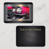 Carte De Visite Gril rose de chrome de Cadillac (Devant / Derrière)