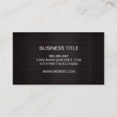 Carte De Visite Grill métallique foncé (Dos)