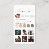 Carte De Visite Grille d'alimentation d'Influencer Médias sociaux (Dos)