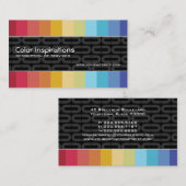 Carte De Visite Grille d'arc-en-ciel (Devant / Derrière)