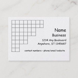 Carte de visite - grille de coin