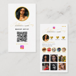 Carte De Visite Grille de flux photo Influencer Médias sociaux Cod