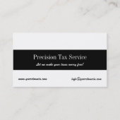 Carte De Visite Grille de préparation des déclarations B/W (Dos)