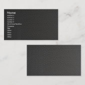 Carte De Visite Grille en plastique illustrative (Devant / Derrière)
