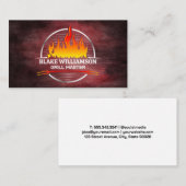 Carte De Visite Grille incendie | Restaurant (Devant / Derrière)