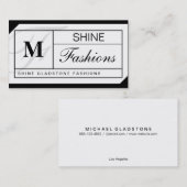 Carte De Visite Grille monographique (Devant / Derrière)