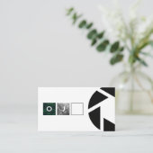 Carte De Visite Grille / Photographie / Icône Shutter de caméra (Debout devant)