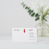 Carte De Visite Grille simple (Debout devant)