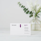 Carte De Visite Grille simple (Debout devant)