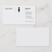 Carte De Visite Grille simple (Devant / Derrière)