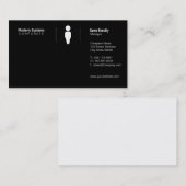 Carte De Visite Grille simple (Devant / Derrière)