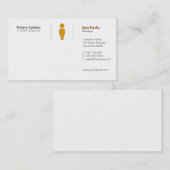 Carte De Visite Grille simple (Devant / Derrière)