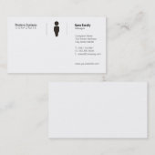 Carte De Visite Grille simple (Devant / Derrière)