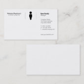 Carte De Visite Grille simple (Devant / Derrière)