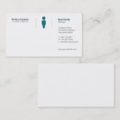 Carte De Visite Grille simple (Devant / Derrière)