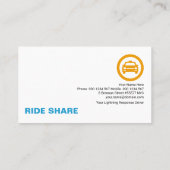 Carte De Visite Grilles verticales brillantes Grosses Lettres Part (Dos)