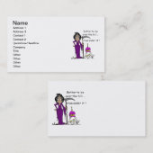 Carte De Visite Grim Reaper Humour d'anniversaire (Devant / Derrière)