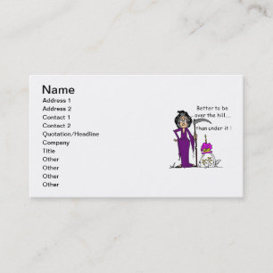 Carte De Visite Grim Reaper Humour d'anniversaire