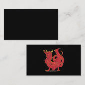 Carte De Visite Grimmy Red Dragon Chinois Rouge (Devant / Derrière)